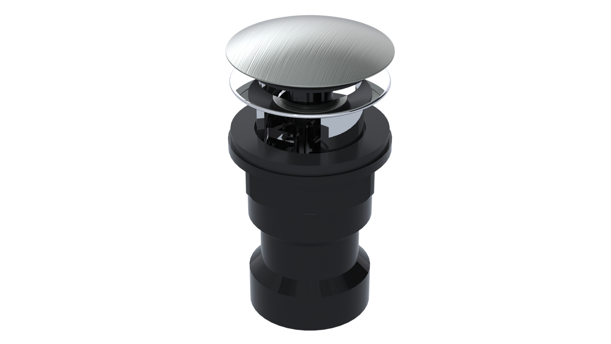 ABS Integral Waste & Overflow Clicker® Kit with Overflow, Partially Threaded Strainer (601Q)