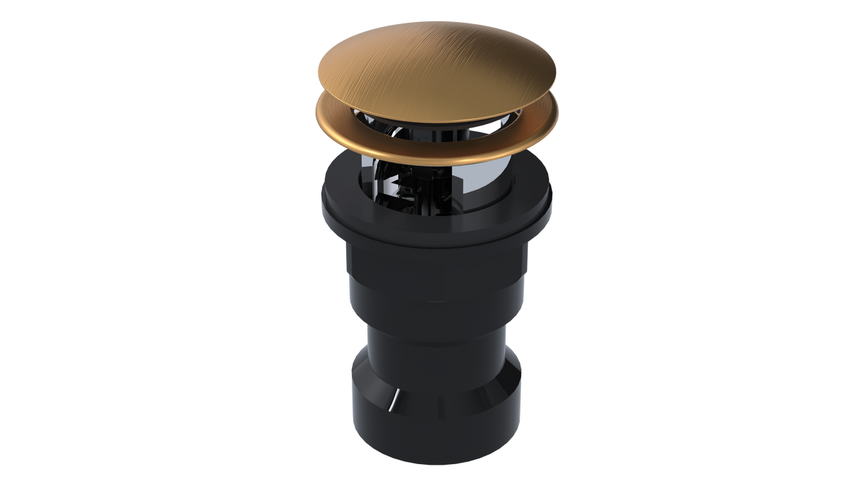 ABS Integral Waste & Overflow Clicker® Kit with Overflow, Partially Threaded Strainer (601Q)