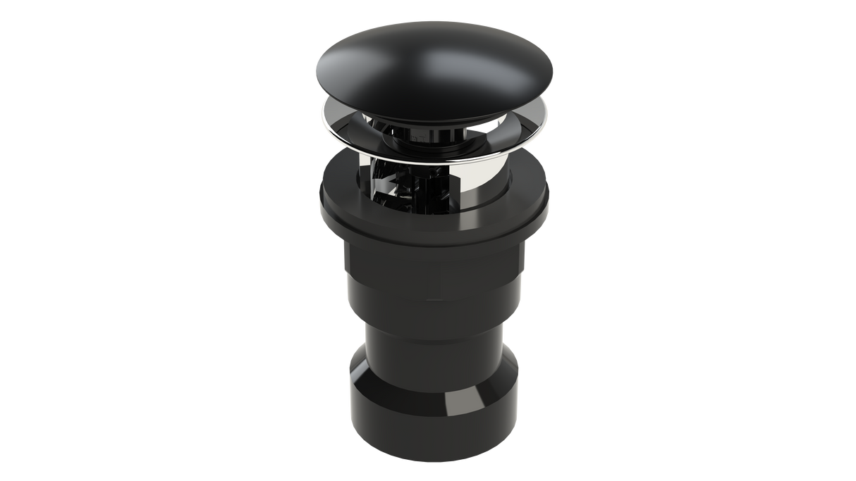 ABS Integral Waste & Overflow Clicker® Kit with Overflow, Partially Threaded Strainer (601Q)