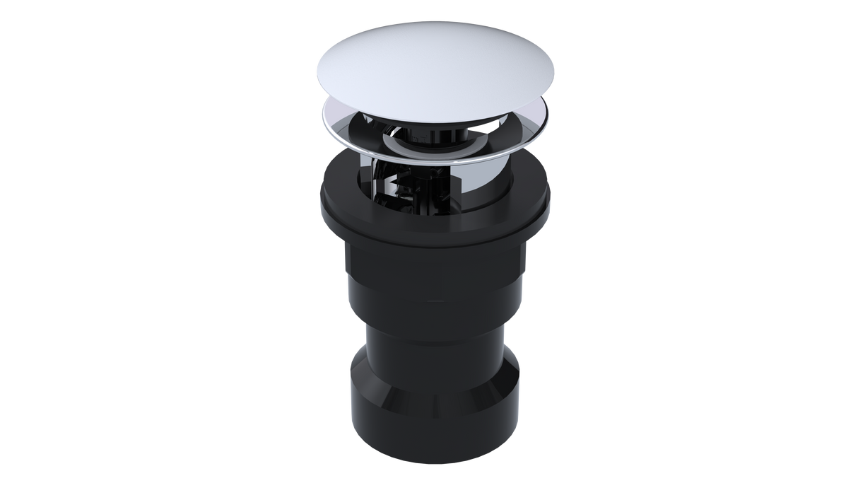 ABS Integral Waste & Overflow Clicker® Kit with Overflow, Partially Threaded Strainer (601Q-MW)
