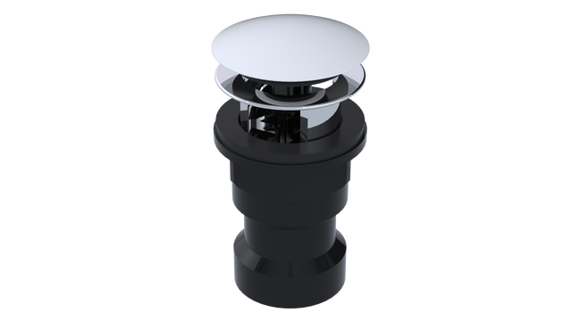 ABS Integral Waste & Overflow Clicker® Kit with Overflow, Partially Threaded Strainer (601Q-MW)