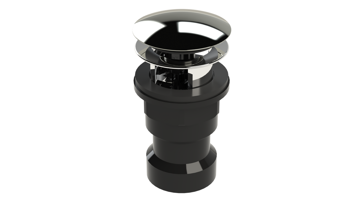 ABS Integral Waste & Overflow Clicker® Kit with Overflow, Partially Threaded Strainer (601Q)