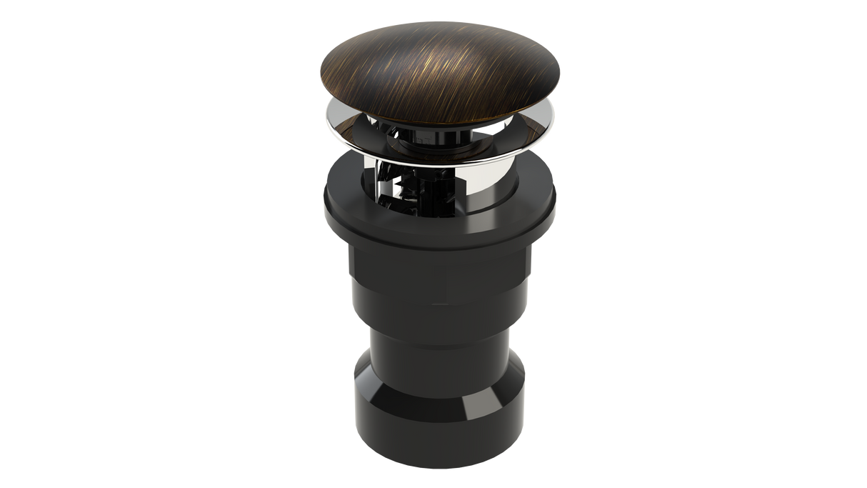 ABS Integral Waste & Overflow Clicker® Kit with Overflow, Partially Threaded Strainer (601Q)