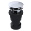 ABS Integral Waste & Overflow Clicker® Kit with Overflow, Partially Threaded Strainer (601Q)