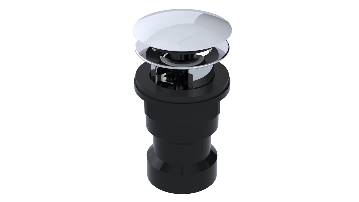 ABS Integral Waste & Overflow Clicker® Kit with Overflow, Partially Threaded Strainer (601Q)