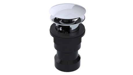 ABS Integral Waste & Overflow Clicker® Kit with Overflow, Partially Threaded Strainer (601Q)