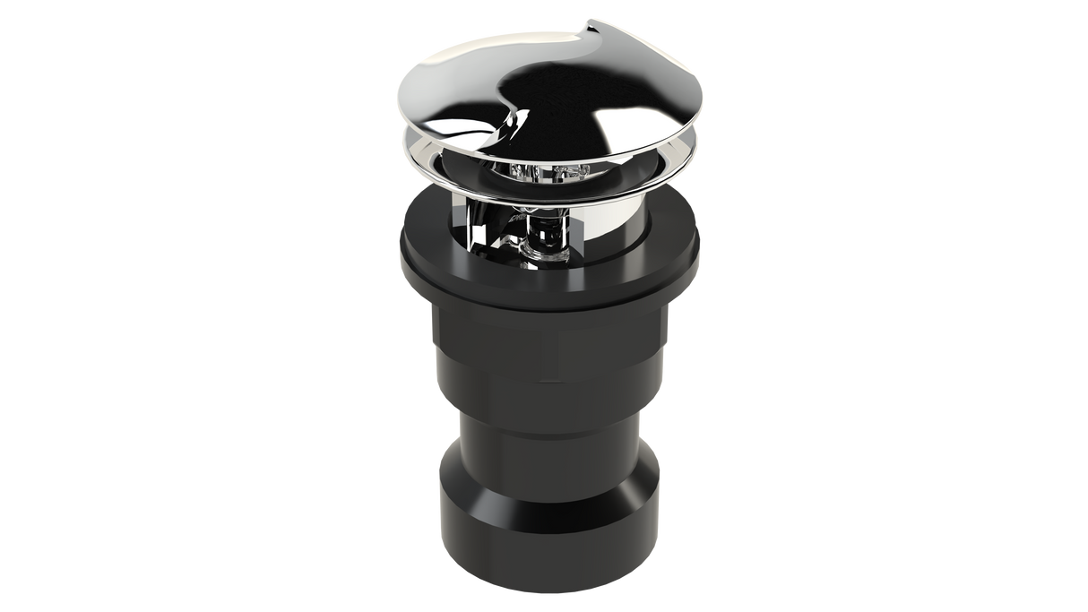 ABS Integral Waste & Overflow Twirl™ Kit with Overflow, Partially Threaded Strainer (601T)