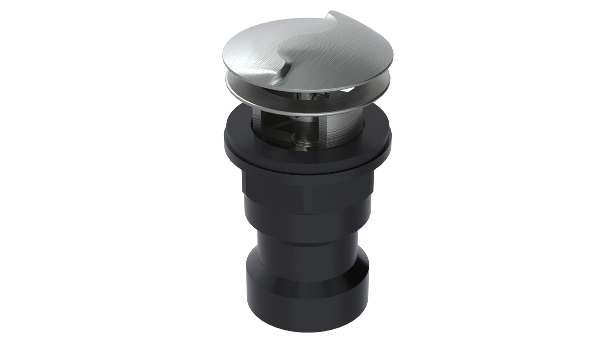 ABS Integral Waste & Overflow Twirl™ Kit with Overflow, Partially Threaded Strainer (601T)