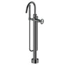 Floor mount tub filler with hand shower