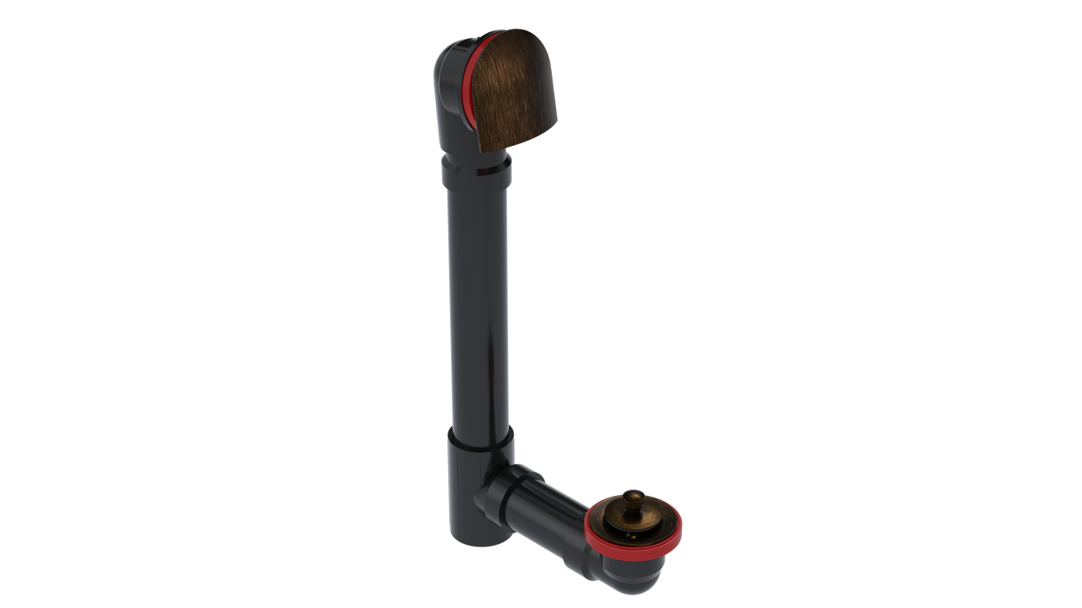 ABS OFFSET WASTE & OVERFLOW LIFT & TURN (6040L)