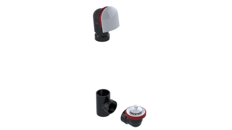 ABS OFFSET WASTE & OVERFLOW LIFT & TURN KIT (6040LK)