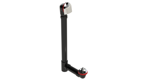 ABS OFFSET DRAIN WASTE & OVERFLOW PUSH-PULL EXTENDED (6040PP-20CP)