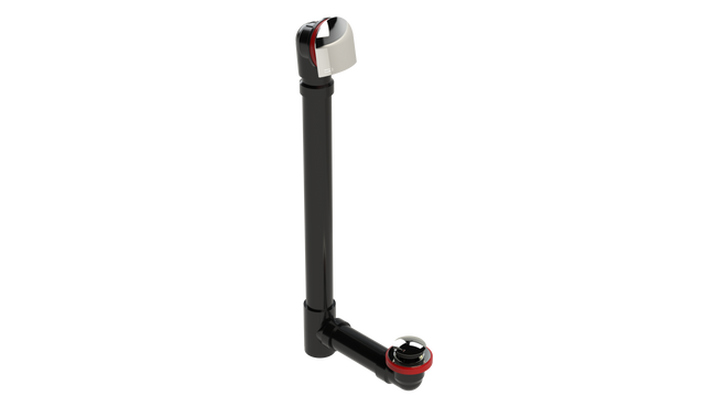 ABS OFFSET WASTE & OVERFLOW TIP-TOE EXTENDED (6040TIP-20CP)