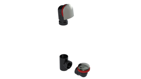 ABS OFFSET WASTE & OVERFLOW TIP-TOE KIT (6040TIPK)