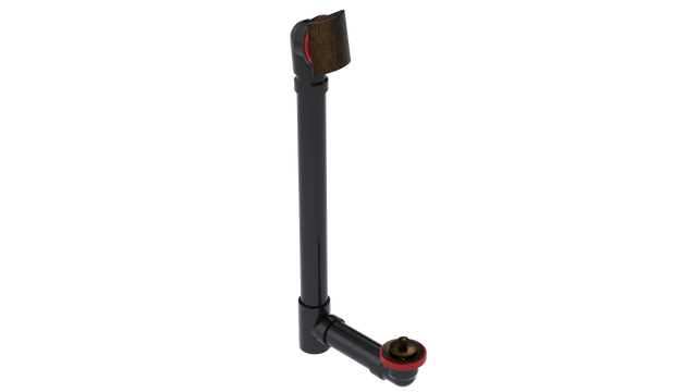 ABS OFFSET WASTE & OVERFLOW LIFT & TURN EXTENDED (6041L-20VB)