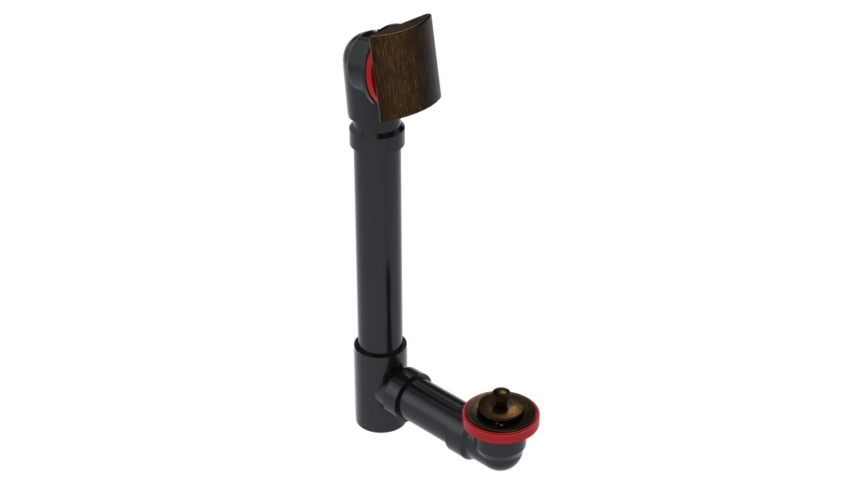 ABS OFFSET WASTE & OVERFLOW LIFT & TURN (6041L)