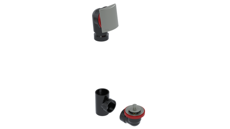 ABS OFFSET WASTE & OVERFLOW LIFT & TURN KIT (6041LK)