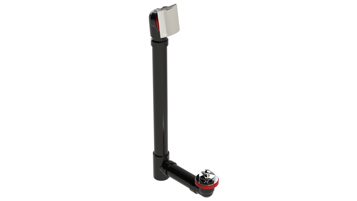 ABS OFFSET DRAIN WASTE & OVERFLOW PUSH-PULL EXTENDED (6041PP-20CP)