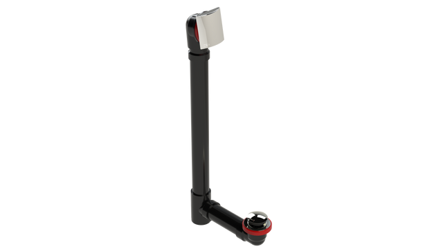 ABS OFFSET WASTE & OVERFLOW TIP-TOE EXTENDED (6041TIP-20CP)