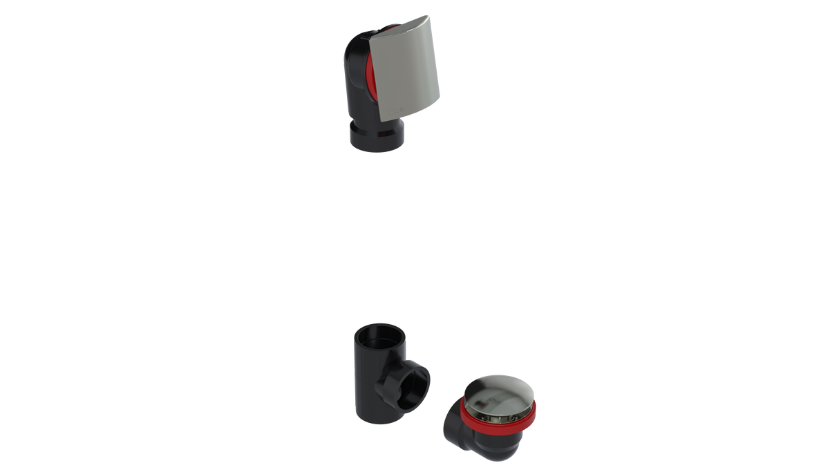 ABS OFFSET WASTE & OVERFLOW TIP-TOE KIT (6041TIPK)
