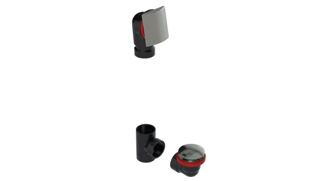 ABS OFFSET WASTE & OVERFLOW TIP-TOE KIT (6041TIPK)