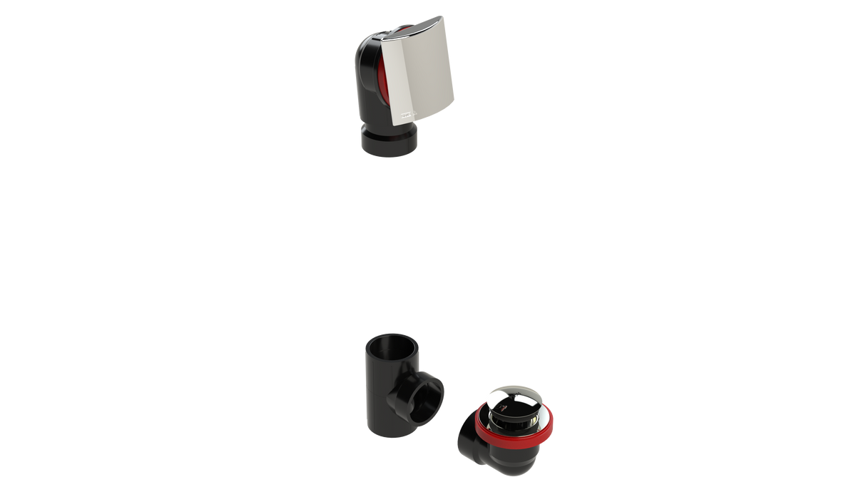 ABS OFFSET WASTE & OVERFLOW TIP-TOE KIT (6041TIPK)