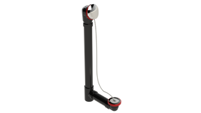 ABS OFFSET WASTE & OVERFLOW PLUG & CHAIN EXTENDED (6042CS-20CP)