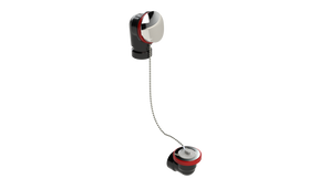 ABS OFFSET WASTE & OVERFLOW PLUG & CHAIN HALF KIT (6042CSHK-CP)