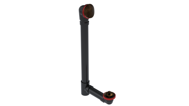 ABS OFFSET WASTE & OVERFLOW LIFT & TURN EXTENDED (6042L-20VB)