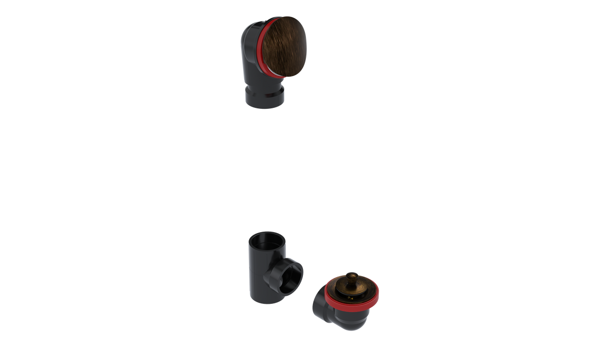 ABS OFFSET WASTE & OVERFLOW LIFT & TURN KIT (6042LK)
