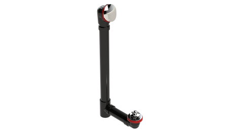 ABS OFFSET DRAIN WASTE & OVERFLOW PUSH-PULL EXTENDED (6042PP-20CP)