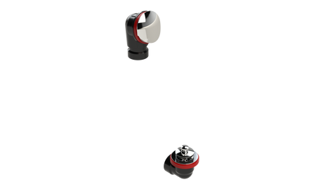 ABS OFFSET DRAIN WASTE & OVERFLOW PUSH-PULL HALF KIT (6042PPHK-CP)