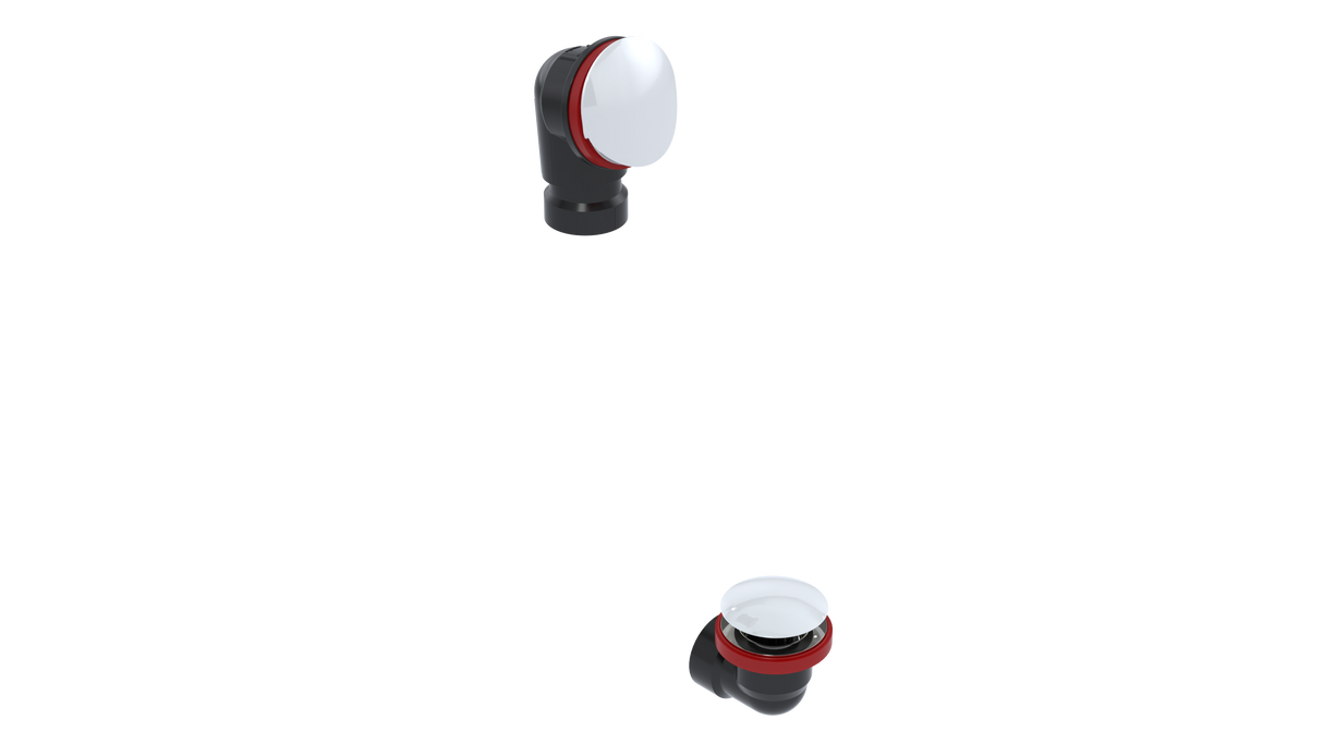 ABS OFFSET WASTE & OVERFLOW CLICKER® HALF KIT (6042QHK)