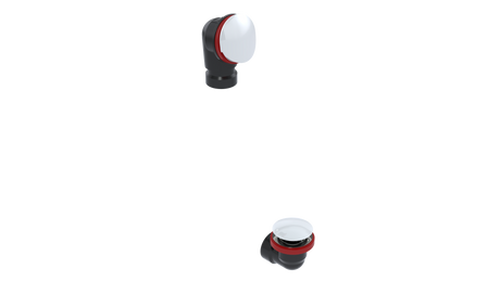 ABS OFFSET WASTE & OVERFLOW CLICKER® HALF KIT (6042QHK)