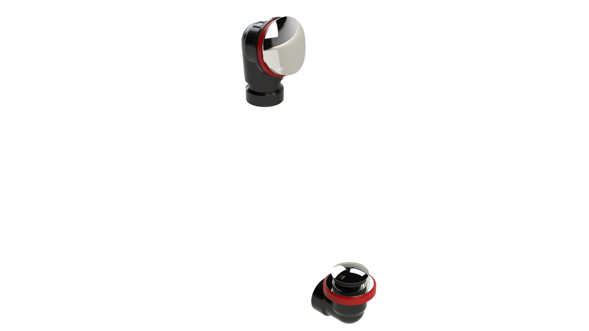 ABS OFFSET WASTE & OVERFLOW TIP-TOE HALF KIT (6042TIPHK)