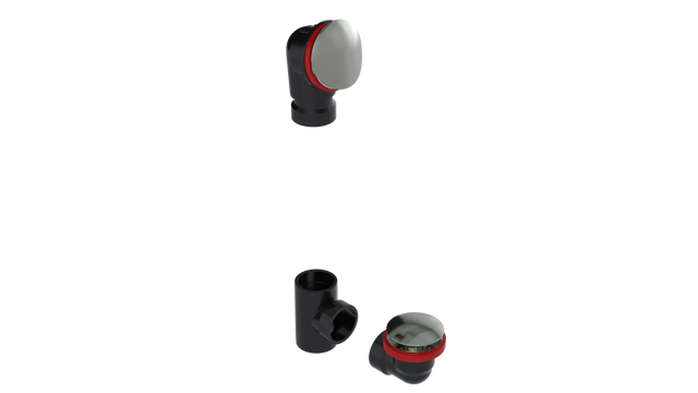 ABS OFFSET WASTE & OVERFLOW TIP-TOE KIT (6042TIPK)
