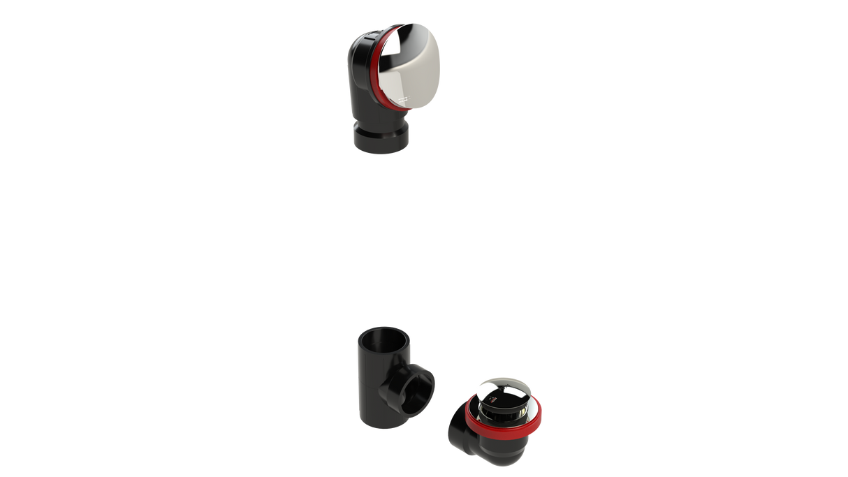 ABS OFFSET WASTE & OVERFLOW TIP-TOE KIT (6042TIPK)