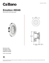 Emotion round flush mount body spray