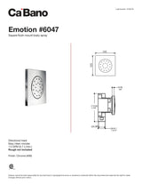 Emotion square flush mount body spray