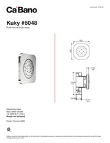 Kuky flush mount body spray