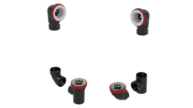 ABS TOTAL 1™ W/O ROUGH-IN KIT - FULL KIT (LESS PIPE, WITH TEE AND EL) (6060RI-K)