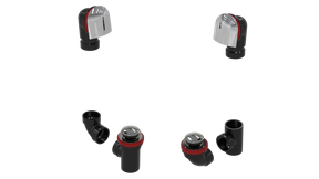 ABS TOTAL 1™ W/O W/BELL & TIP-TOE KIT - FULL KIT (LESS PIPE, WITH TEE AND EL) (6060TIPK-CP)