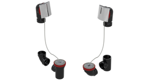 ABS TOTAL 1™ W/O W/SQUARE & PLUG & CHAIN KIT - FULL KIT (LESS PIPE, WITH TEE AND EL) (6061CSK-CP)
