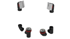 ABS TOTAL 1™ W/O W/SQUARE & CLICKER® KIT - FULL KIT (LESS PIPE, WITH TEE AND EL) (6061QK-CP)