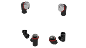 ABS TOTAL 1™ W/O W/ROUND & TIP-TOE KIT - FULL KIT (LESS PIPE, WITH TEE AND EL) (6062TIPK-CP)