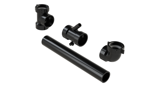 1-1/2” ABS/DWV End Outlet Continuous Waste - Dishwasher Fitting (6065-DCW)