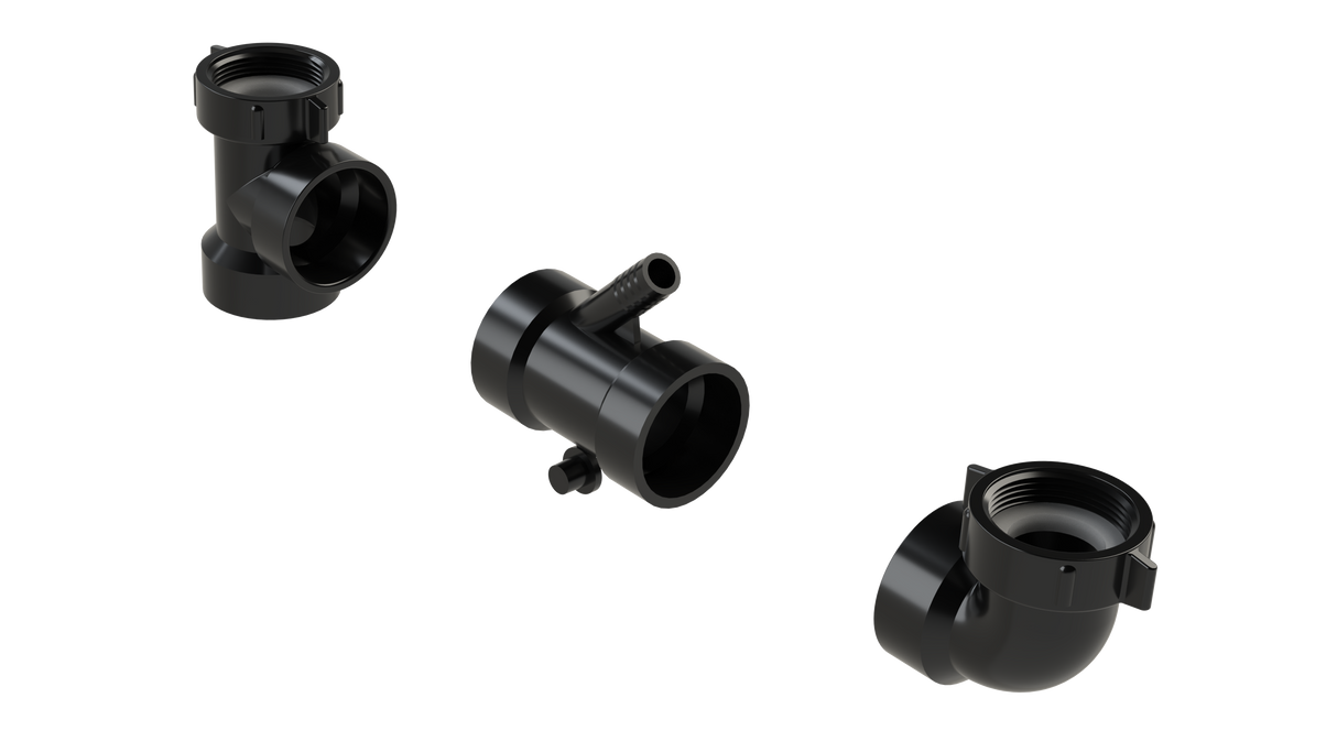 1-1/2” ABS/DWV End Outlet Continuous Waste Kit - Dishwasher Fitting (6065K-DCW)