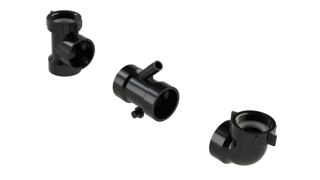1-1/2” ABS/DWV End Outlet Continuous Waste Kit - Dishwasher Fitting (6065K-DCW)