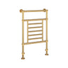 23.5"x38" Tuzio Thames Towel Warmer in Unlacquered Brass / Electric Plug-I