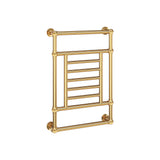 23.5"x34.5" Tuzio Thames Wall Mounted Towel Warmer in Unlacquered Brass / Electric Plug-I